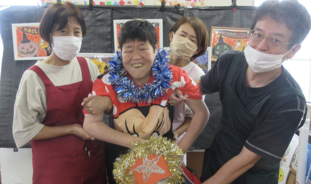 みすぎへようこそ 飾りをつけてもらった利用者様